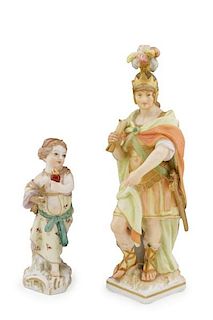 Two KPM German Porcelain Figurines, 19th C