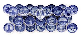 Collection of 32 Royal Copenhagen Christmas Plates