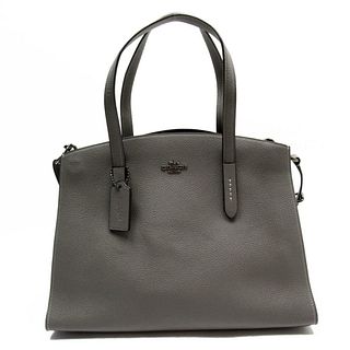 Coach COACH handbag shoulder bag gray leather