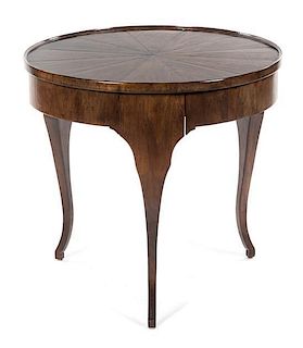 A Provincial Style Tripod Occasional Table, Height 28 1/4 x diameter 30 inches.
