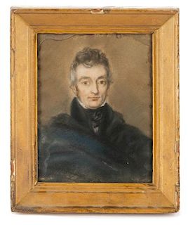 Early 19th Century, Boston School, Pastel Portrait