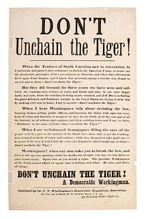 New York Draft Riots Broadside, Don't Unchain the Tiger! 