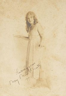 Mary Miles Minter Signed & Inscribed Photograph