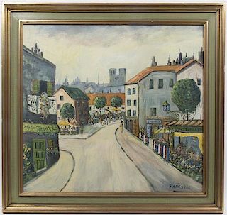 Jean-Jacques Rene, (French b. 1943), Rue a Monmatre, 1960