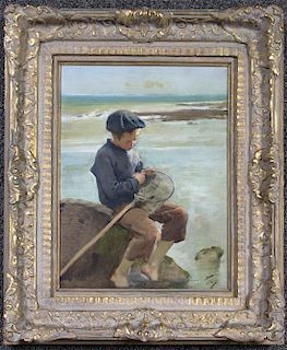 * Artist Unknown, (Continental, 19th century), Young Fisher Boy