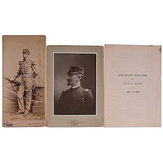 Private George H. Bond, 16th Vermont Infantry, Civil War Service Medal, Post-War Photos, GAR Medals & Insignia 
