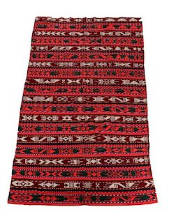 Hand Woven Persian Kilim Rug -  5' 4". x 10' 5".