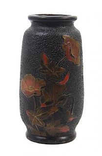 A Japanese Stoneware Vase, Height 14 7/8 inches.
