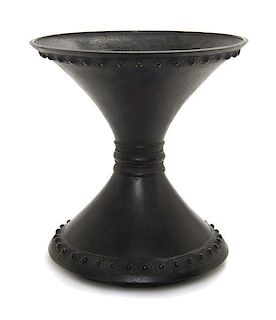A Japanese Bronze Vessel, Height 9 1/2 inches.
