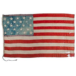 23-Star American Flag, Possibly Civil War Period 
