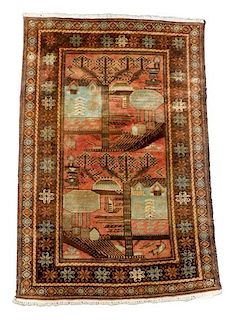Hand Woven Persian Balouchi Area Rug 3' x 5'
