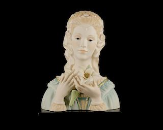 Rare Cybis Porcelain Madonna with Lily Bust