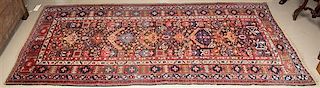* A Northwest Persian Wool Runner 9 feet 4 inches x 4 feet 8 inches.
