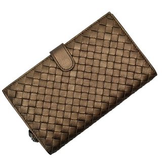 Bottega Veneta BOTTEGA VENETA Bifold Wallet Intrecciato Bronze Leather