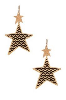 Missoni Zigzag Double Star Drop Earrings 1139