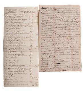 1817 Kentucky Land Survey Connecting Land of Green Clay, Kentucky's Largest Land & Slave Owner, signed by Early Kentucky Pioneers, Plus 