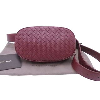 Bottega Veneta BOTTEGA VENETA waist bag intrecciato burgundy leather belt