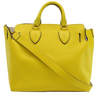 Burberry BURBERRY bag yellow leather handbag shoulder Lady's