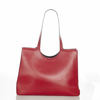 Celine Red Leather Tote Bag Ladies CELINE