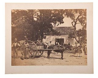 H.P. Moore Photograph of Freed Slaves, Edisto Island, South Carolina 
