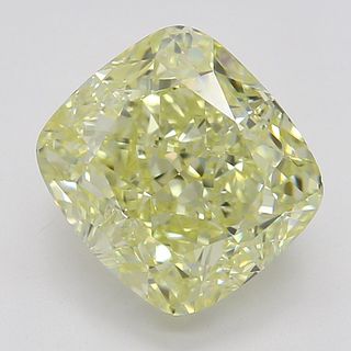 2.04 ct, Natural Fancy Yellow Even Color, VVS1, Cushion cut Diamond (GIA Graded), Appraised Value: $47,900 