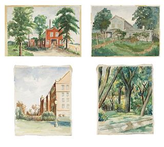 Collection of Early 20th C. Watercolor Landscapes
