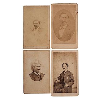 Reconstruction-Era CDV Album of African American Leaders, Including Autographed View of Frederick Douglass by J.P. Ball 