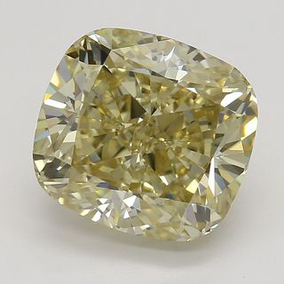3.50 ct, Natural Fancy Brownish Yellow Even Color, VVS2, Cushion cut Diamond (GIA Graded), Appraised Value: $54,000 
