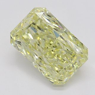 2.22 ct, Natural Fancy Light Yellow Even Color, VVS1, Radiant cut Diamond (GIA Graded), Appraised Value: $52,000 