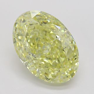 6.18 ct, Natural Fancy Yellow Even Color, VS2, Oval cut Diamond (GIA Graded), Appraised Value: $358,400 