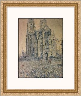 James Ensor The Cathedral Custom Framed Print