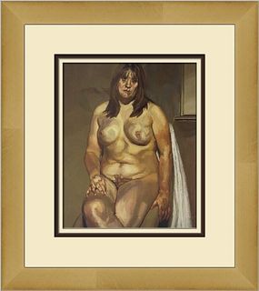 Lucian Freud The Butcher's Wife Custom Framed Print