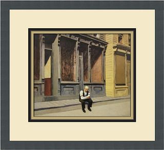 Edward Hopper Sunday Custom Framed Print