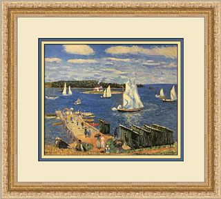 William Glackens Mahoe Bay Custom Framed Print