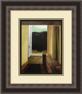 Edward Hopper Stairway Newly Customed Framed Print