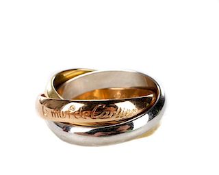 'Les Must de Cartier' Tri-Color Gold Rolling Ring