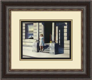 Edward Hopper Summertime Newly Customed Framed Print