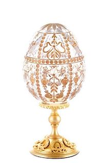 Faberge Imperial Gatchina Crystal Egg
