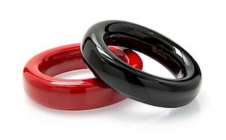 * A Pair of Lacquer Bangles, Elsa Peretti for Tiffany & Co.,
