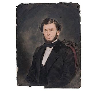 Edwin Bates, South Carolina Merchant who Sat Below Lincoln at Ford's Theatre, April 14, 1865, Hand-Colored Photograph by George S. Cook, 1860 