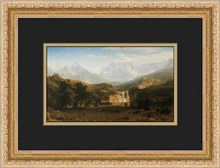 Albert Bierstadt The Rocky Mountains Lander's Peak Custom Framed Print