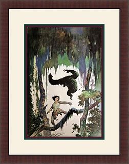 Frank Frazetta Print "Jungle Tales of Tarzan" Custom Gallery Framed