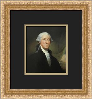 Gilbert Stuart George Washington Custom Framed Print