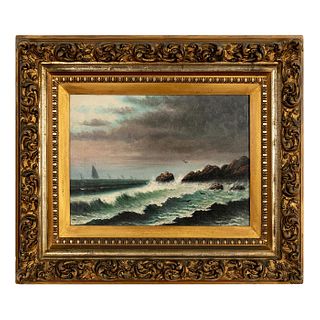 Original Oil Painting on Canvas Nautical Scene