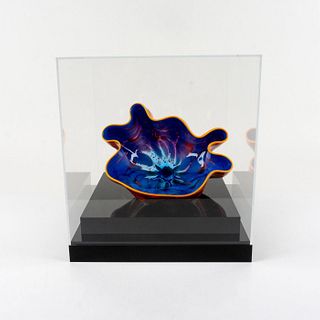 Chihuly Work Art Glass Sculpture, Rose Blush Macchia