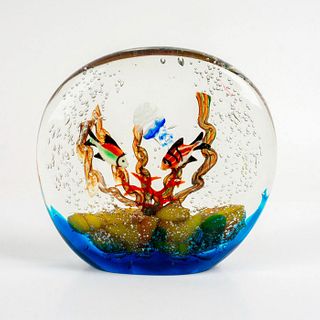 Achille D'Este Murano Italian Art Glass Aquarium Sculpture