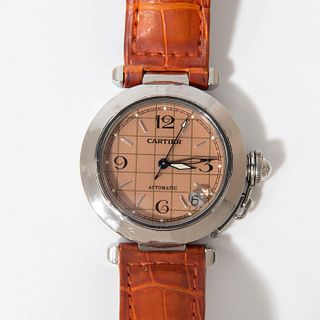 Stylish lady's Pasha de Cartier automatic dive watch