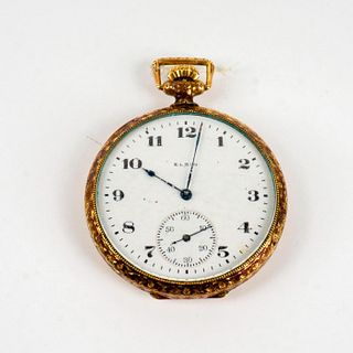 Antique Elgin 14K Gold Pocket Watch