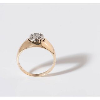 Size 11.25, 0.75 ct TWT Gents Diamond and Gold Ring