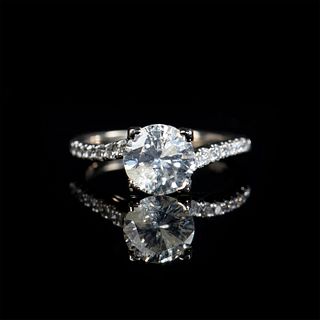 Size 4.25, 1.21 ct Ladies Solitaire Diamond Ring